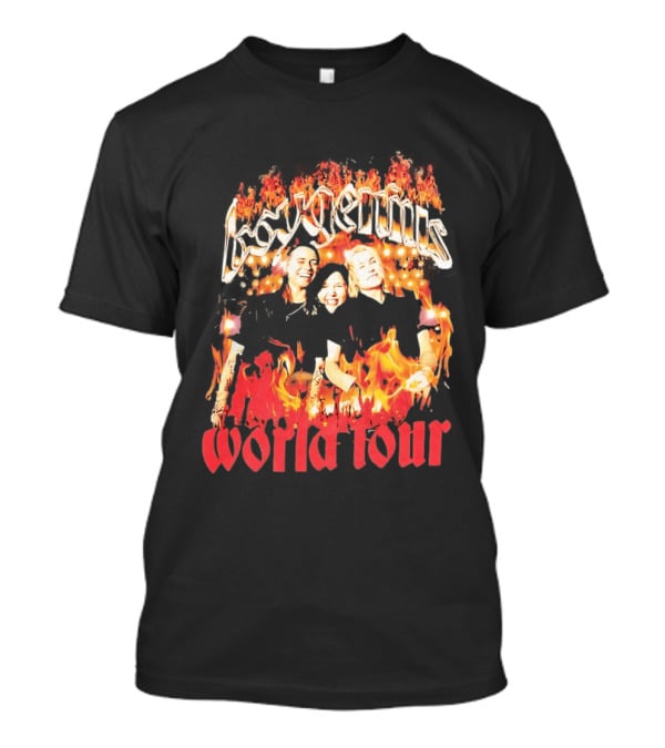 Boygenius World Tour Flaming Portraits T-Shirt