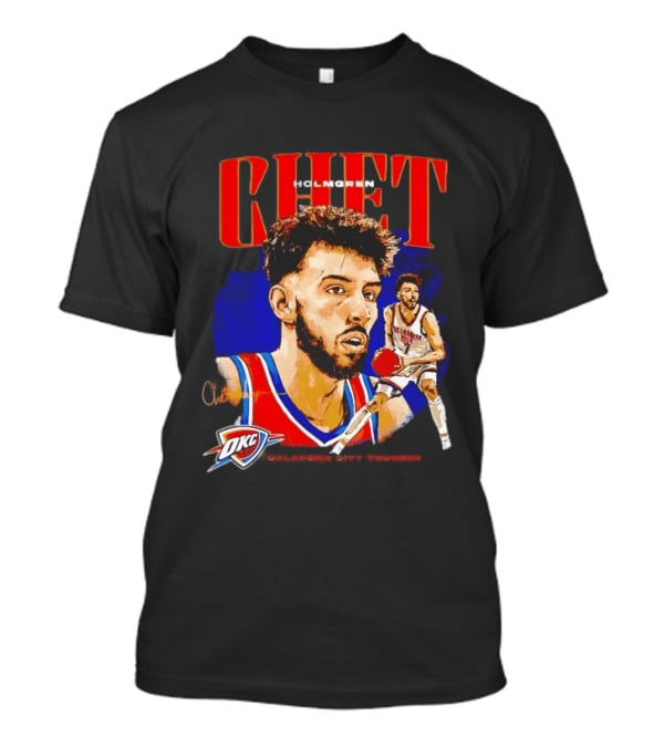 Chet Holmgren Oklahoma City Thunder Player Action OKC T-Shirt