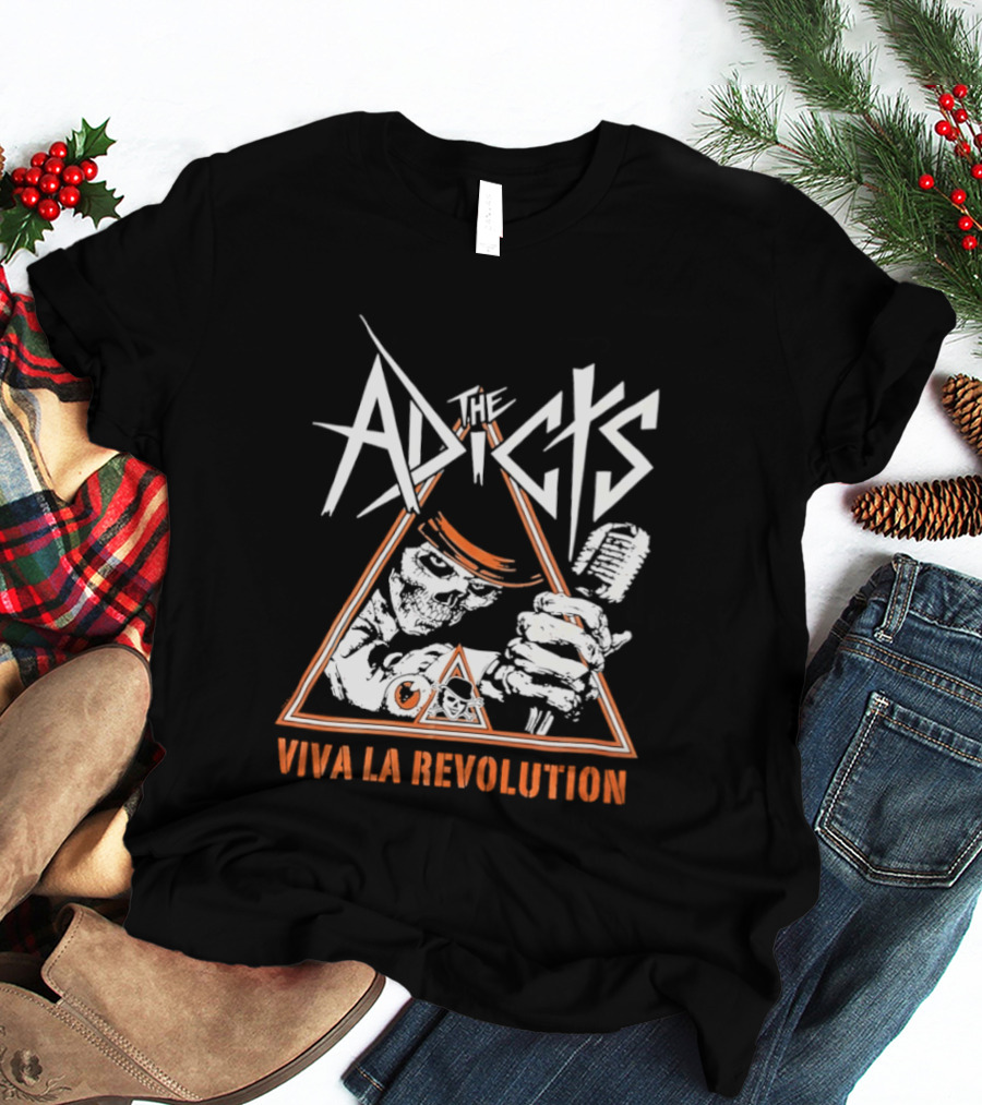 The Adicts Skeleton Viva La Revolution T-Shirt