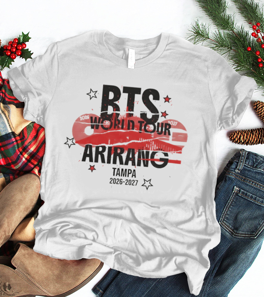 BTS World Tour Arirang Tampa 2026 2027 Concert Event T-Shirt