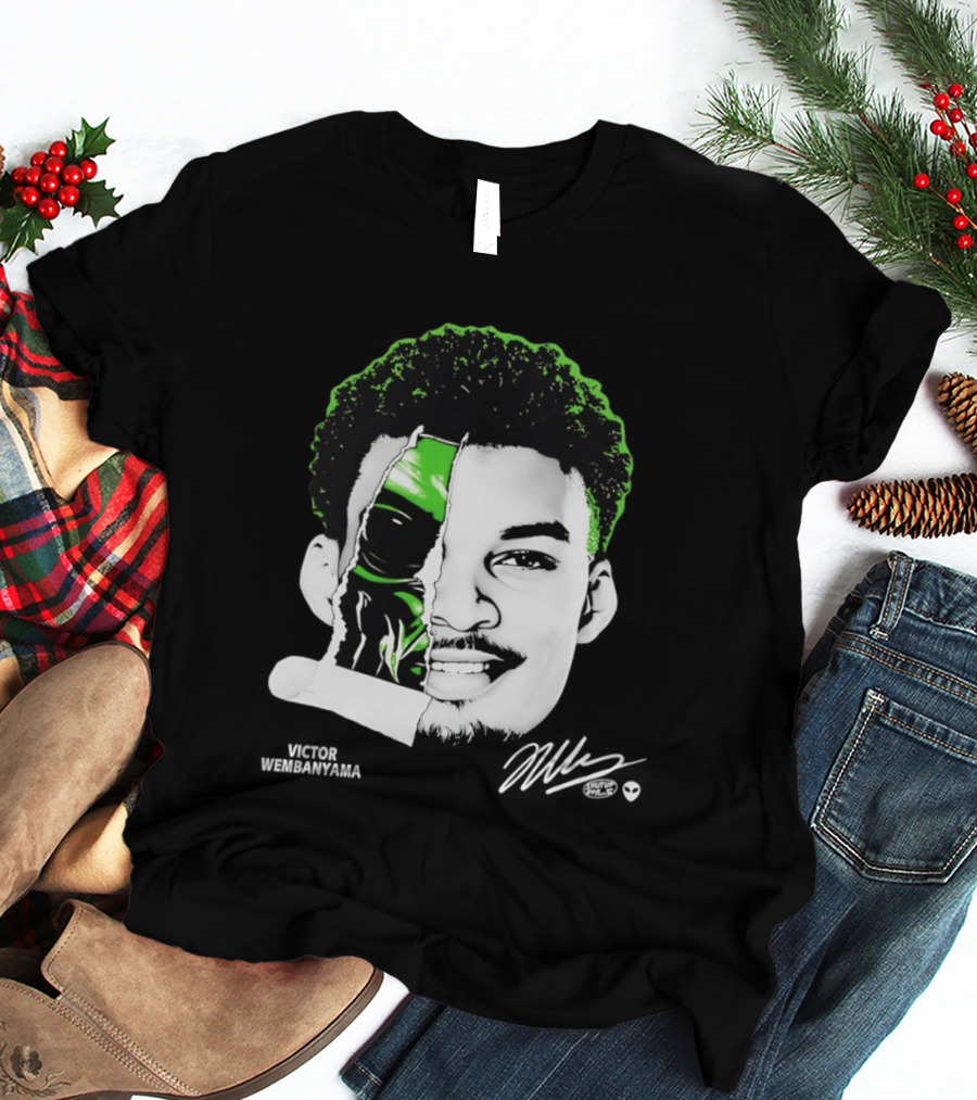 Victor Wembanyama Alien San Antonio Spurs Player Fusion T-Shirt