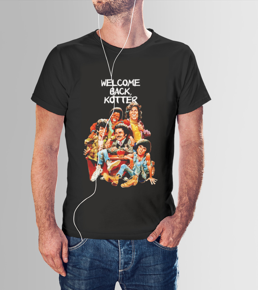 Welcome Back Kotter 1970s Sitcom Cartoon Characters T-Shirt