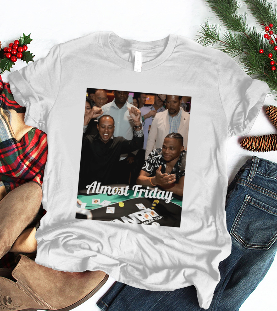 Tiger Woods World Poker Tour Almost Friday Celebration T-Shirt