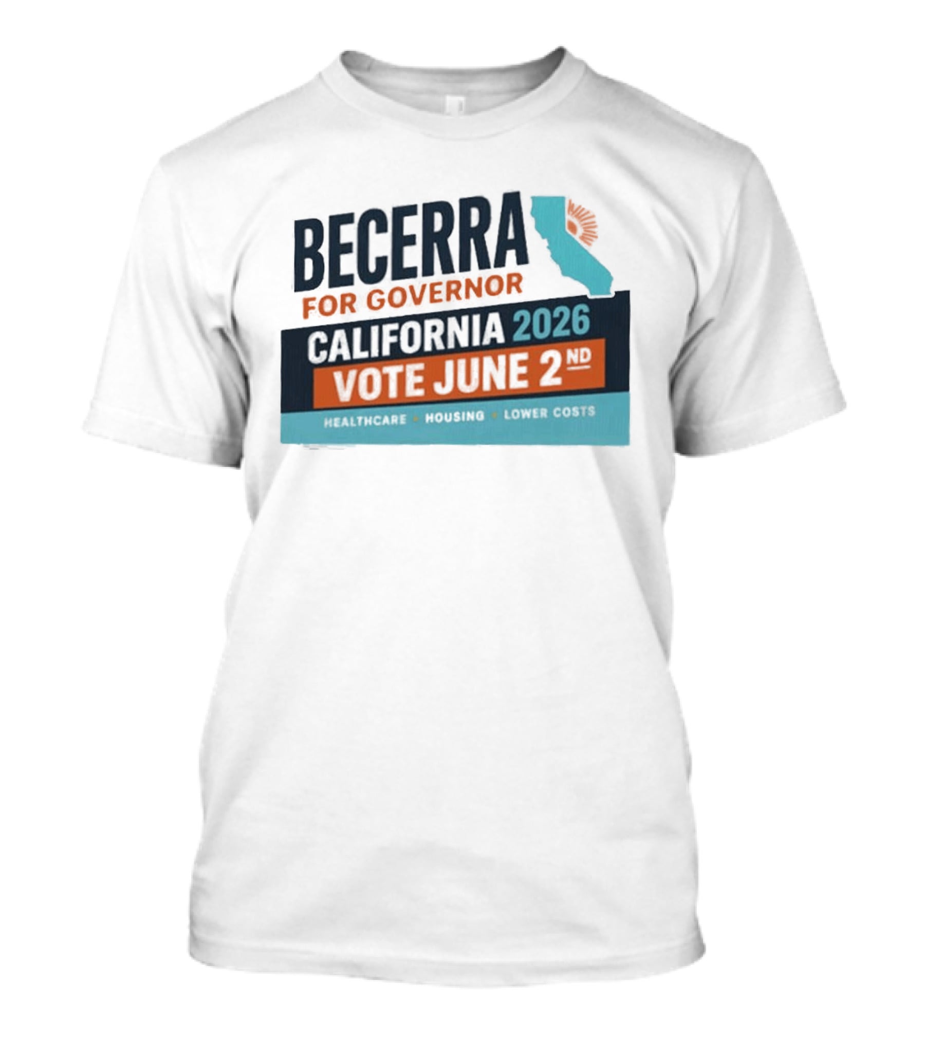 Becerra For Governor California 2026 Vote June 2 T-Shirt