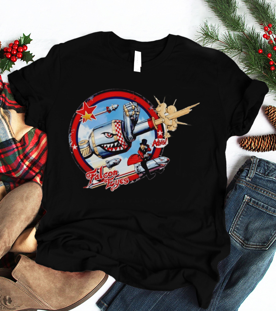 Falcon Eyes WWII Fighter Jet Adios Rocket Punch Action T-Shirt