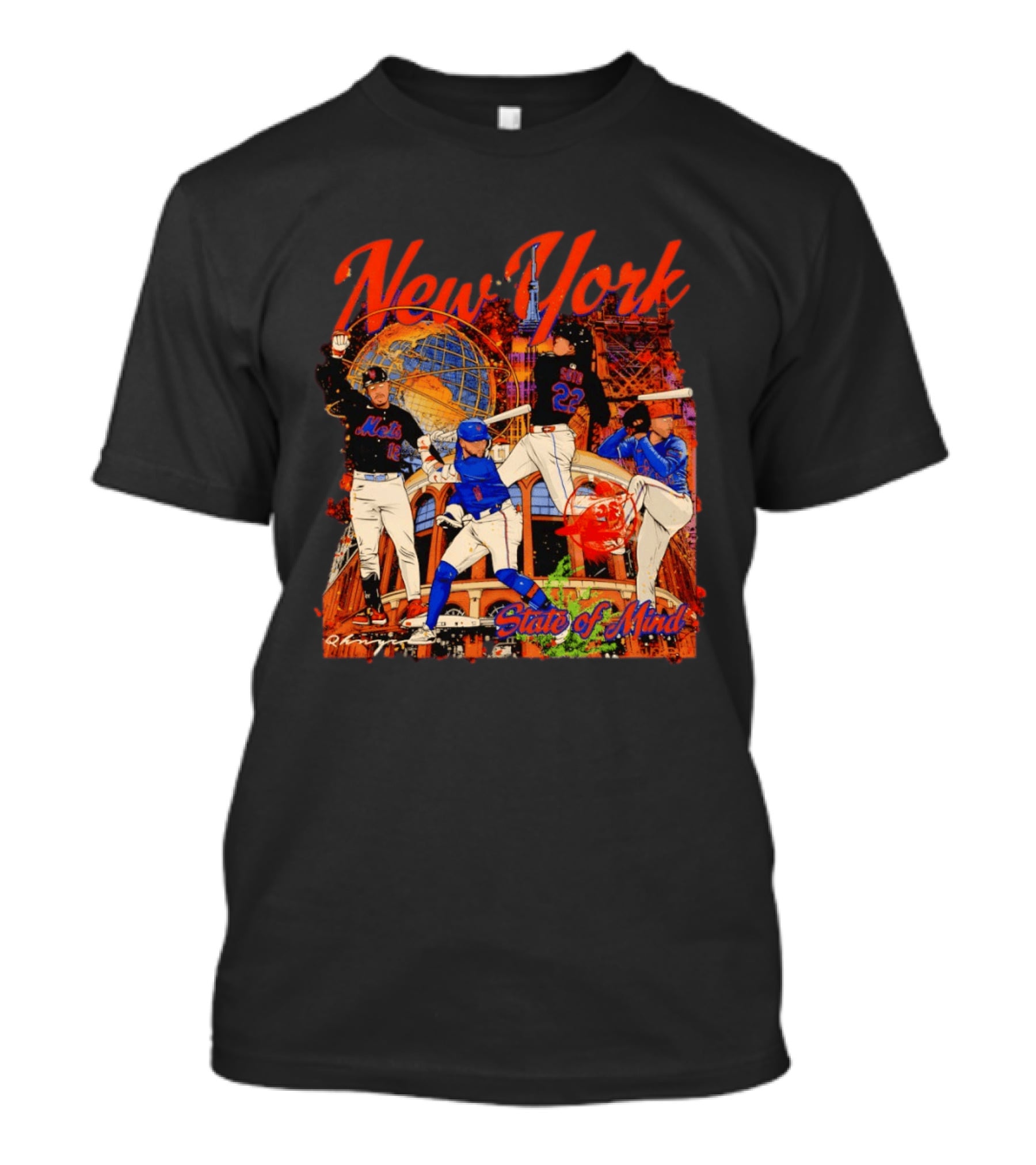 New York Mets Francisco Lindor Pete Alonso 16 12 State Of Mind T-Shirt