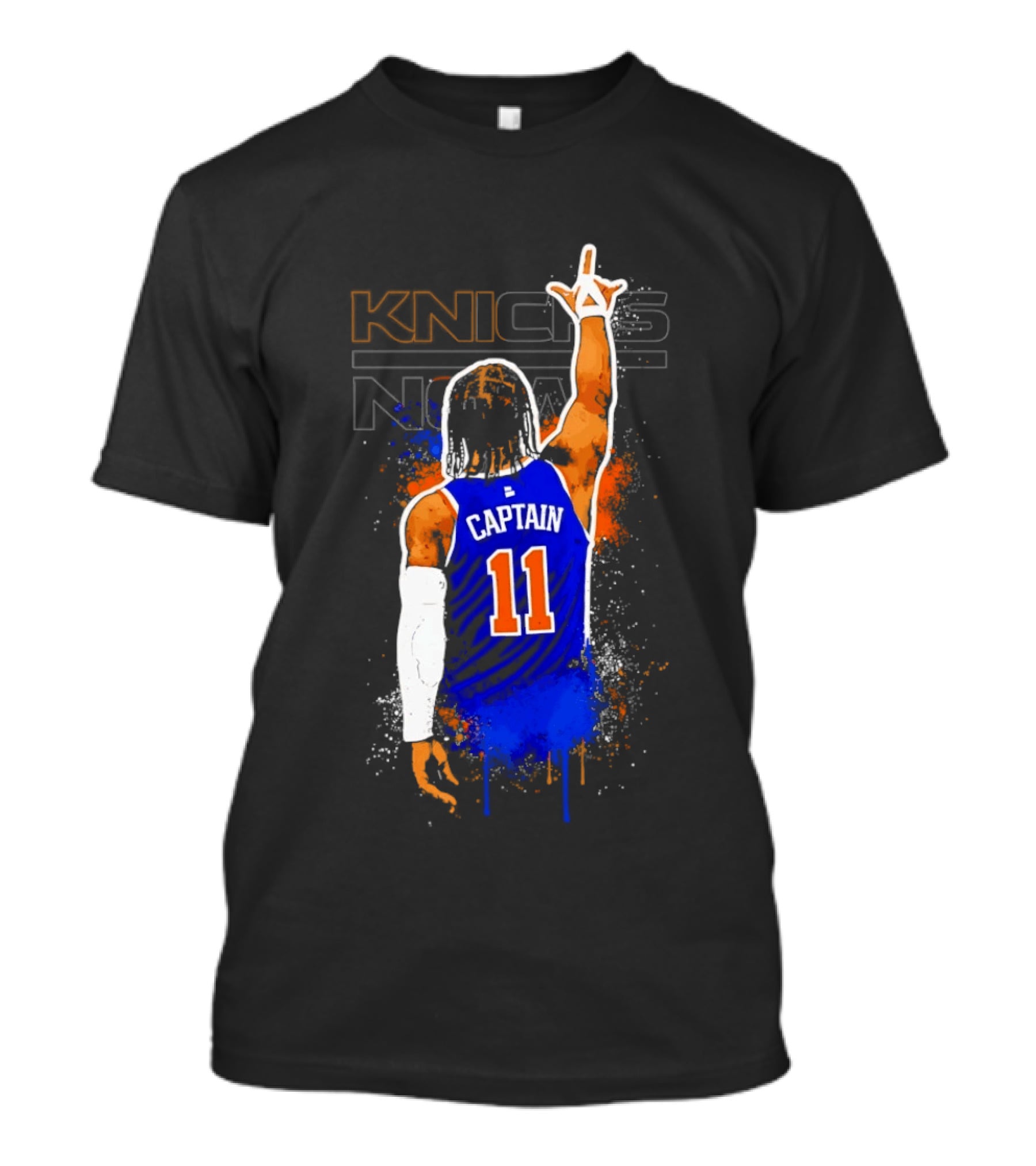 Knicks Captain Number 11 Jalen Brunson New York T-Shirt