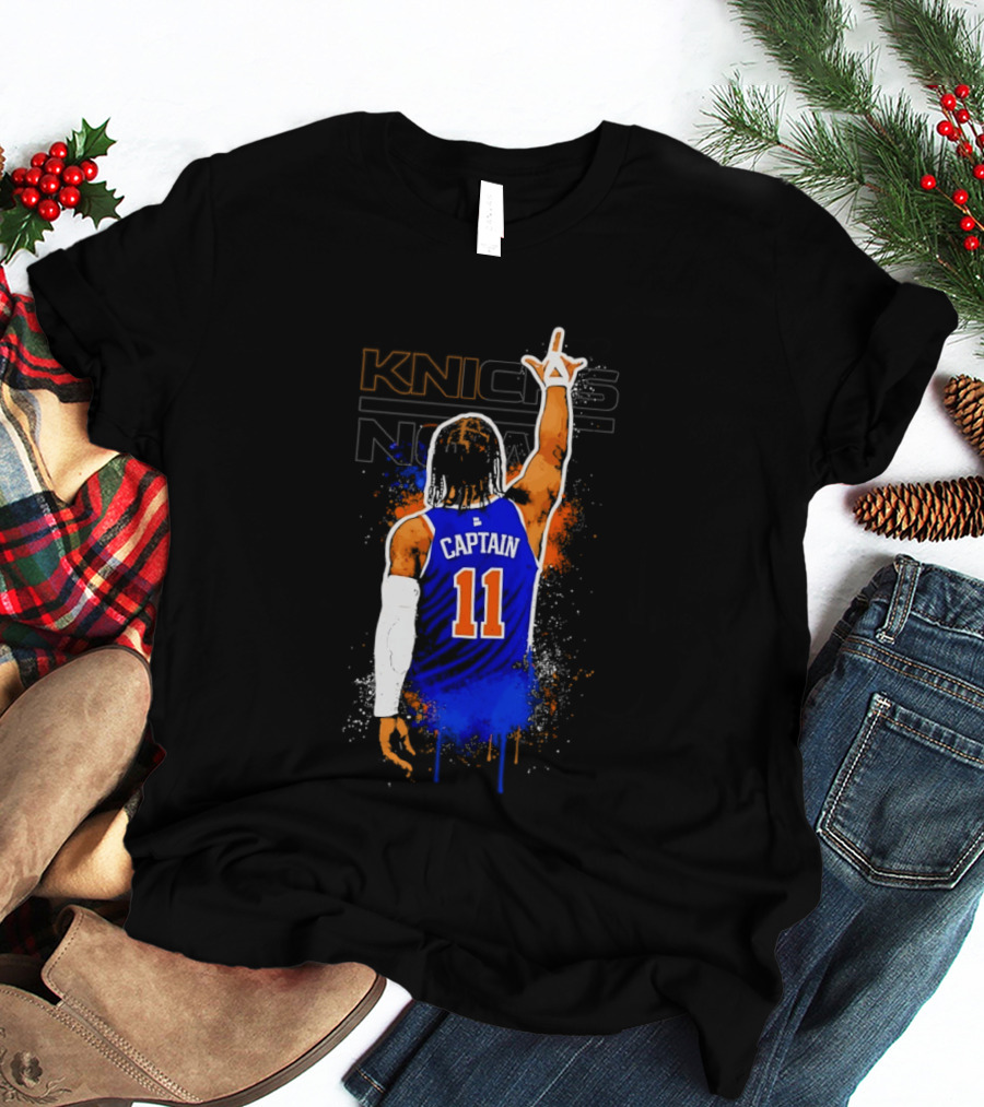 Knicks Captain Number 11 Jalen Brunson New York T-Shirt