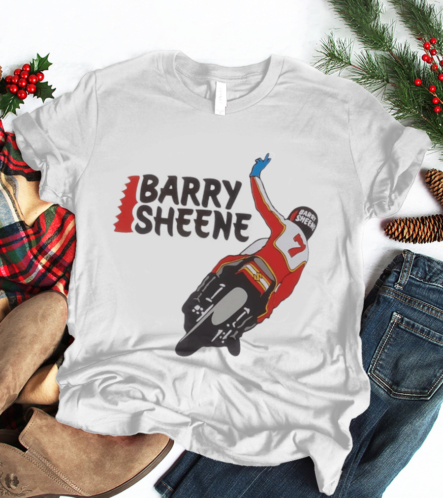Barry Sheene Racing Number 7 Vintage Motorcycle Racer T-Shirt