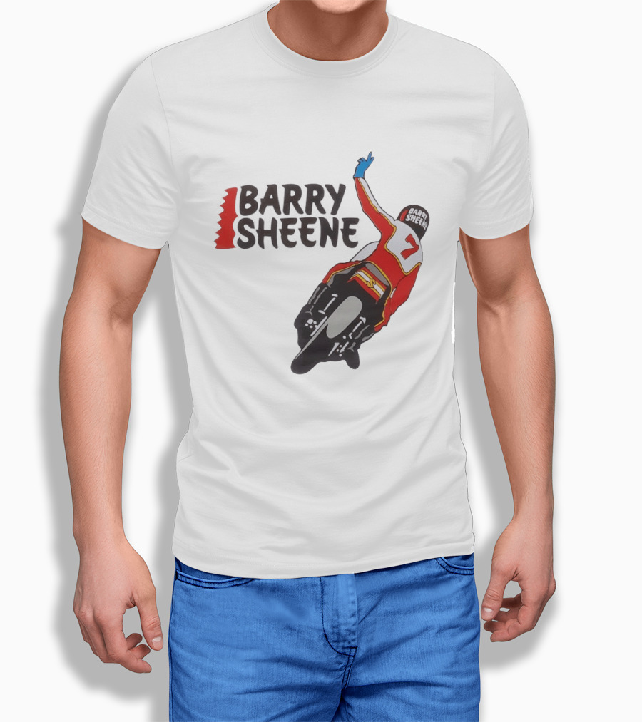 Barry Sheene Racing Number 7 Vintage Motorcycle Racer T-Shirt