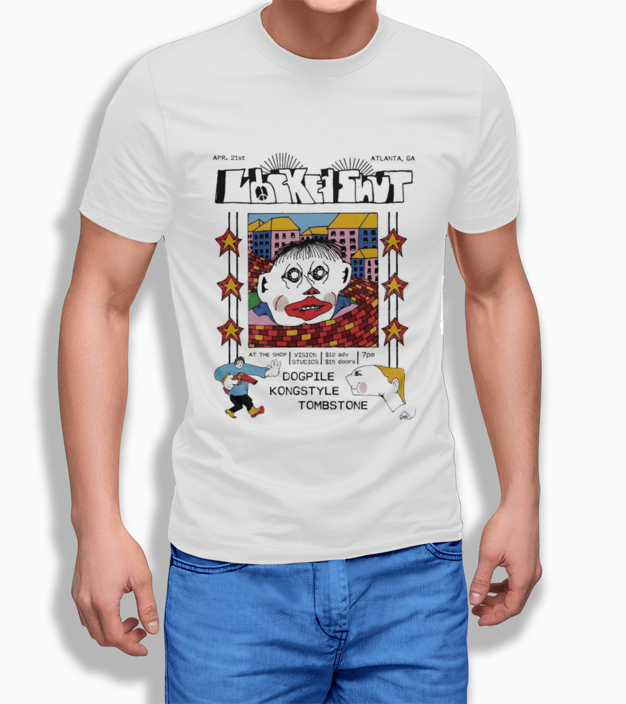 LOCKED SHUT Atlanta Apr 21 2026 DooPee Koncyste Tombstone Tour T-Shirt
