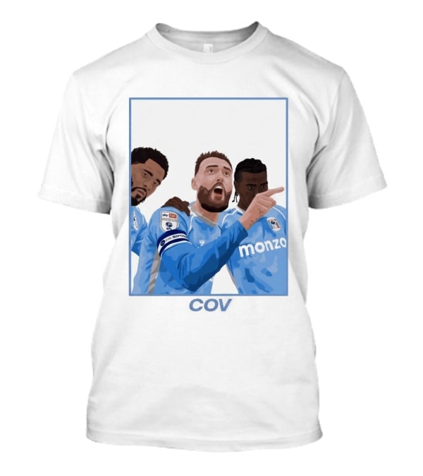 Matt Grimes Coventry City FC Sky Bet EFL Championship Promotion Monza Sponsorship T-Shirt