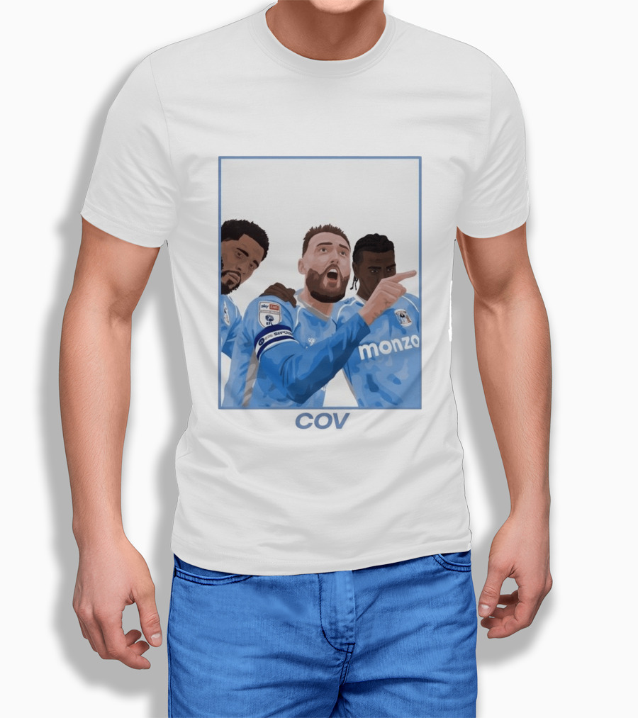 Matt Grimes Coventry City FC Sky Bet EFL Championship Promotion Monza Sponsorship T-Shirt