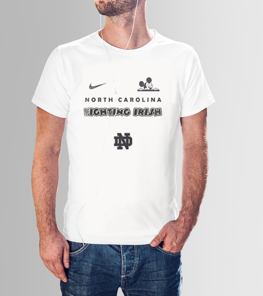 Nike North Carolina Mickey Mouse UNC ND T-Shirt