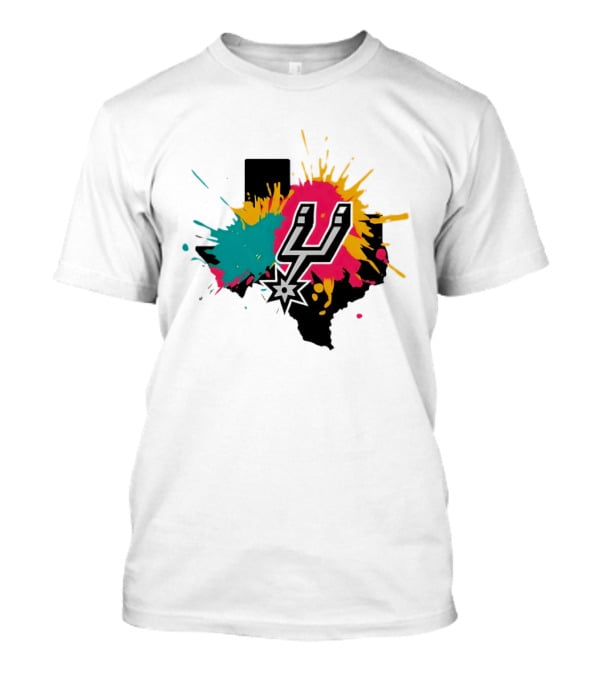 San Antonio Spurs Texas Colors Black NBA Basketball 2026 T-Shirt