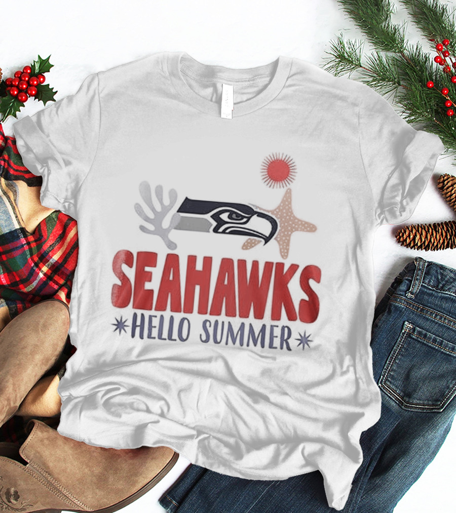 Seahawks Hello Summer School Is Out Scream And Shout T-Shirt