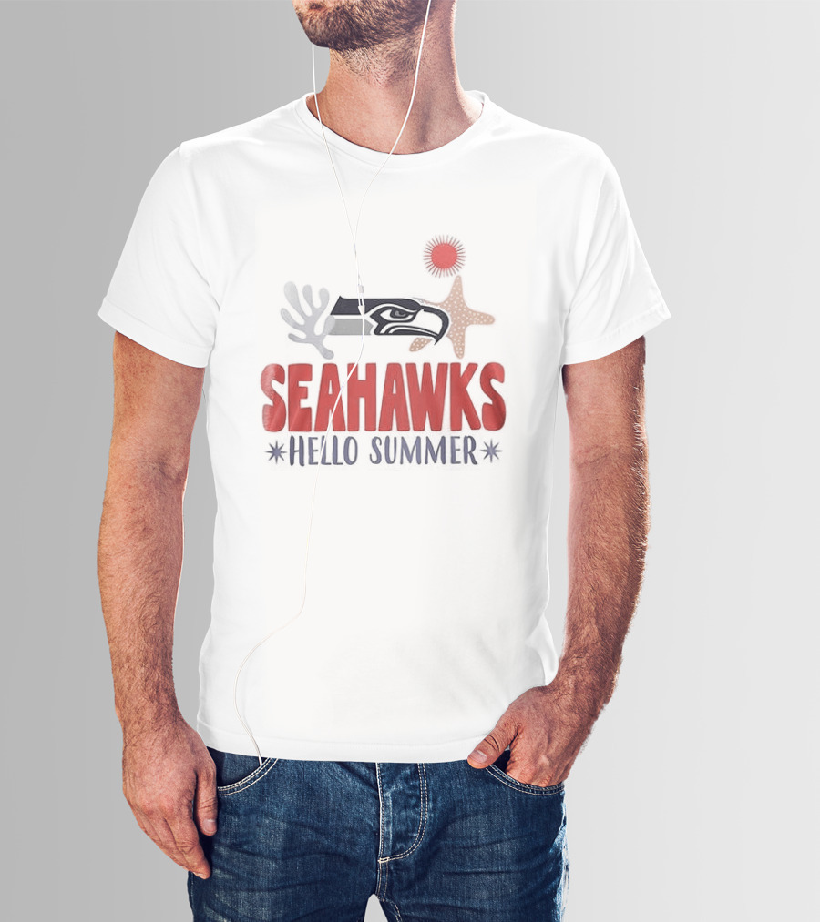 Seahawks Hello Summer School Is Out Scream And Shout T-Shirt