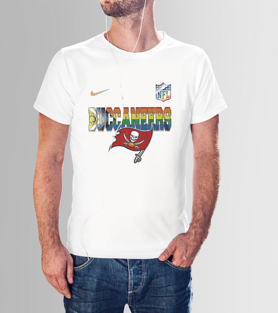 Tampa Bay Buccaneers Pride Peanuts Snoopy Collaboration Nike NFL T-Shirt