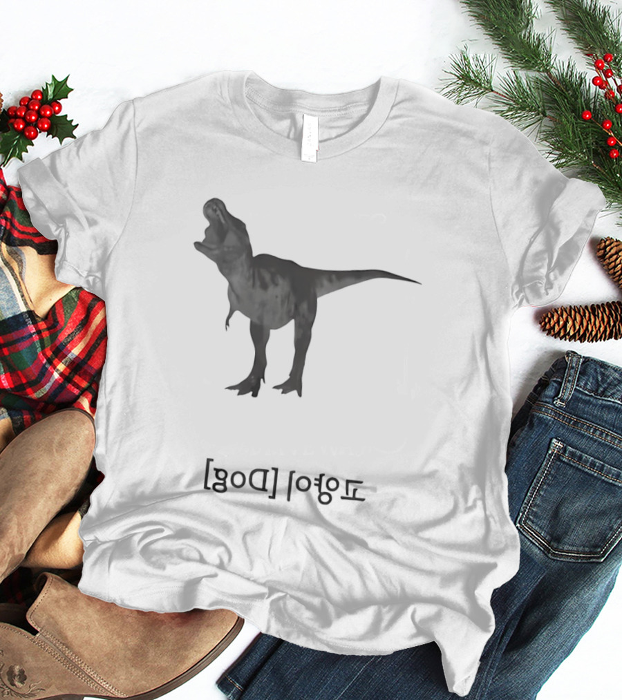 Tarbosaurus Korea Dinosaur Silhouette Roaring Charm T-Shirt