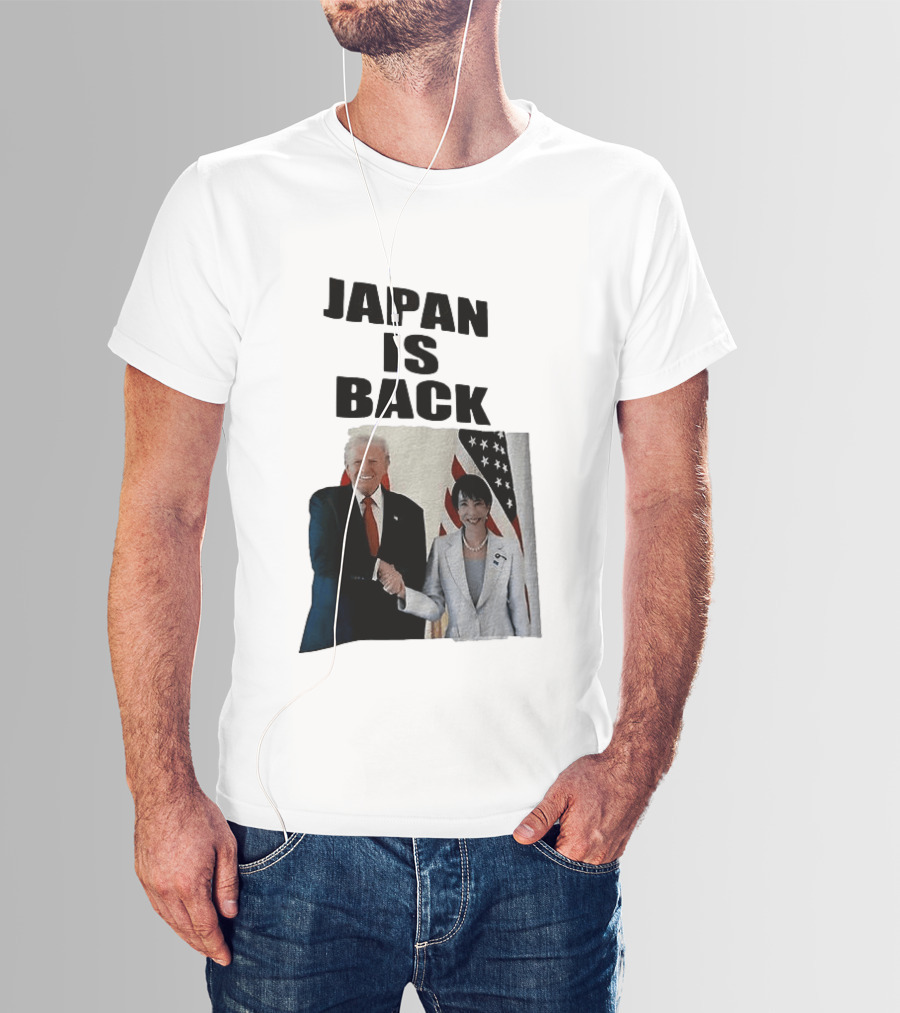 Japan Is Back Trump Political Image With Flags T-Shirt