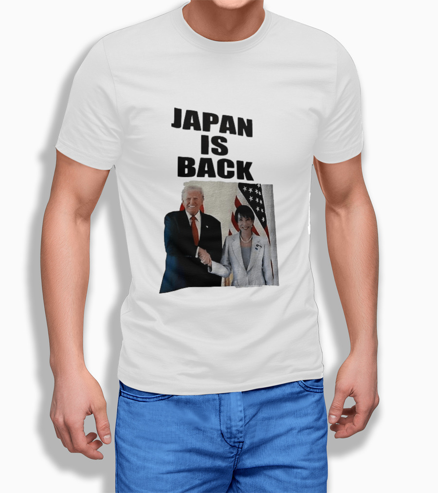 Japan Is Back Trump Political Image With Flags T-Shirt