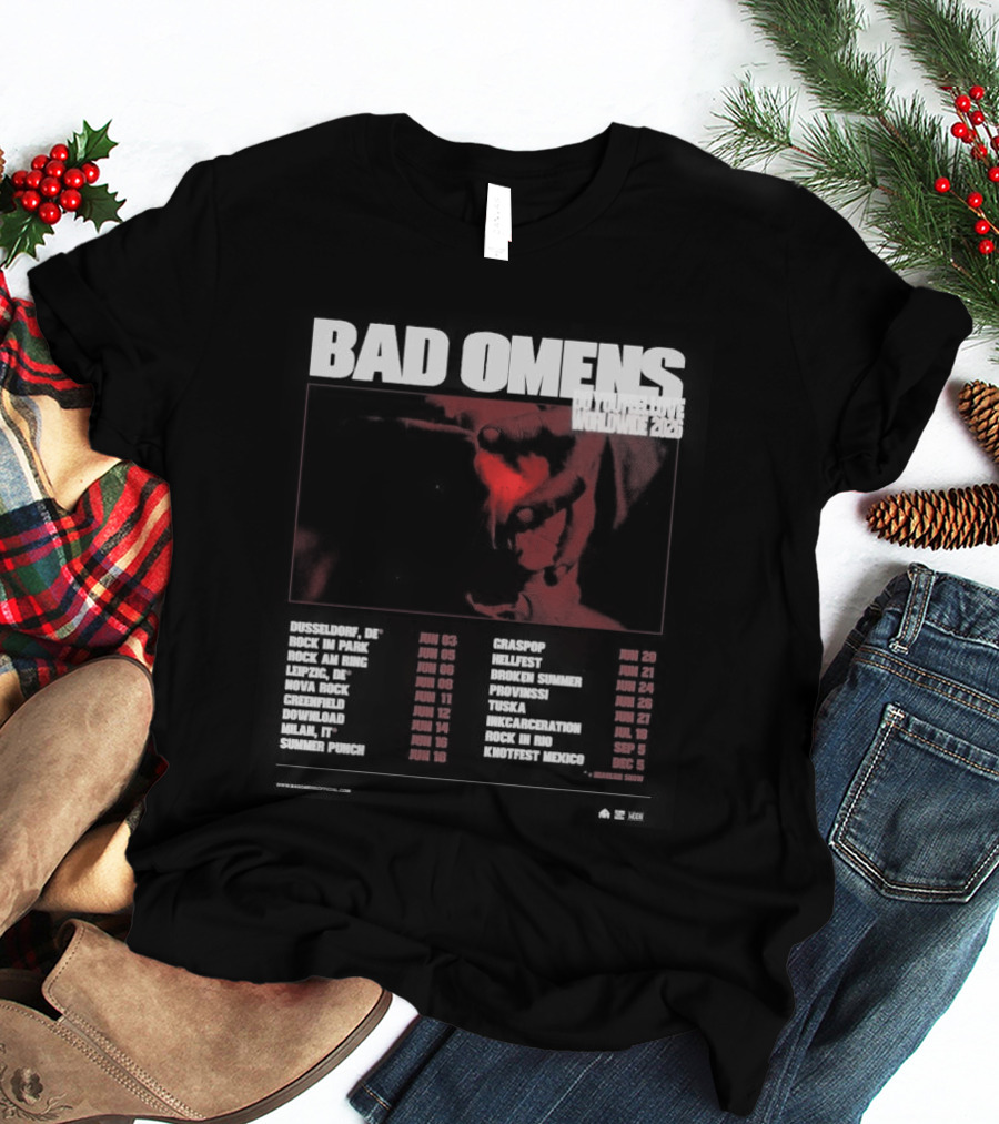 Bad Omens 2026 Worldwide Tour Dates T-Shirt