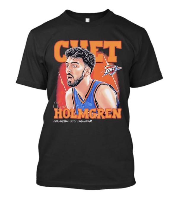 Chet Holmgren OKC Thunder 90s Airbrush T-Shirt