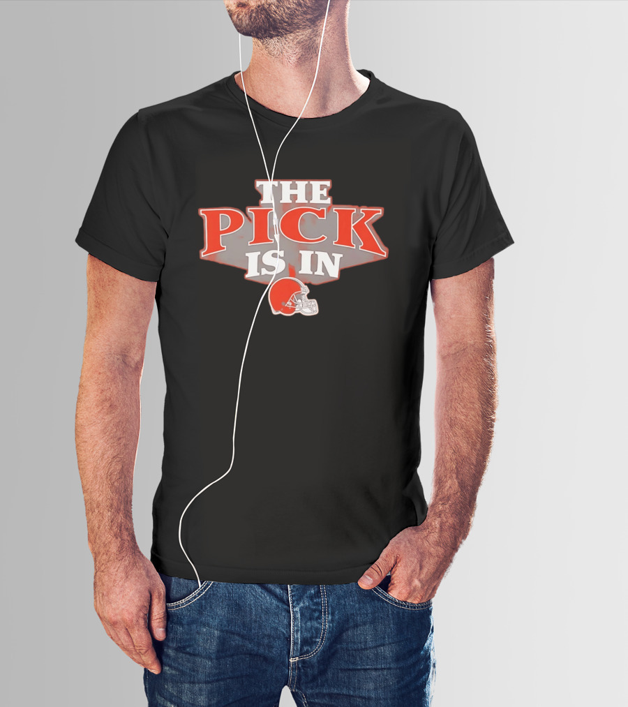 Cleveland Browns The Pick Is In NFL Football Helmet T-Shirt