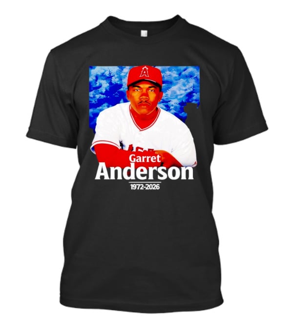 Garret Anderson Angels Tribute Baseball Legend 1972 2026 T-Shirt