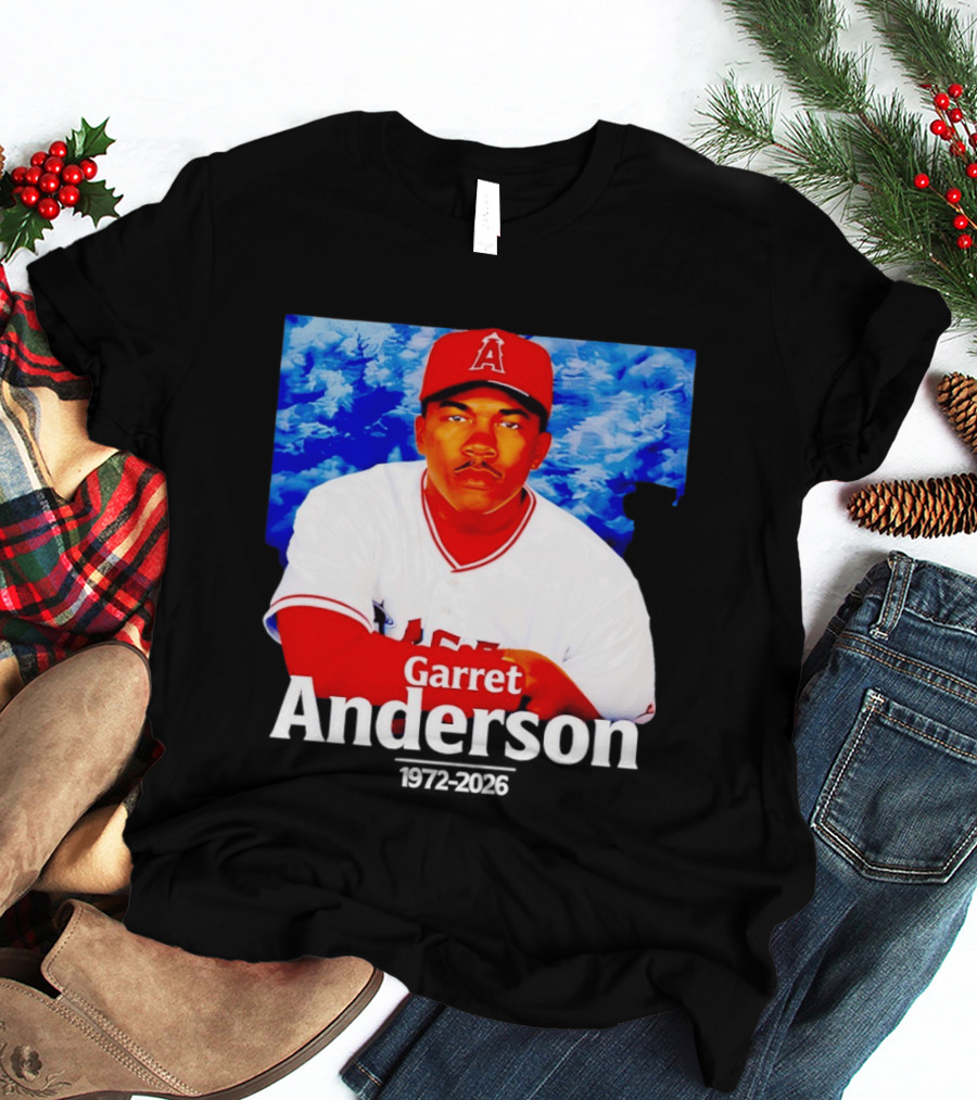Garret Anderson Angels Tribute Baseball Legend 1972 2026 T-Shirt