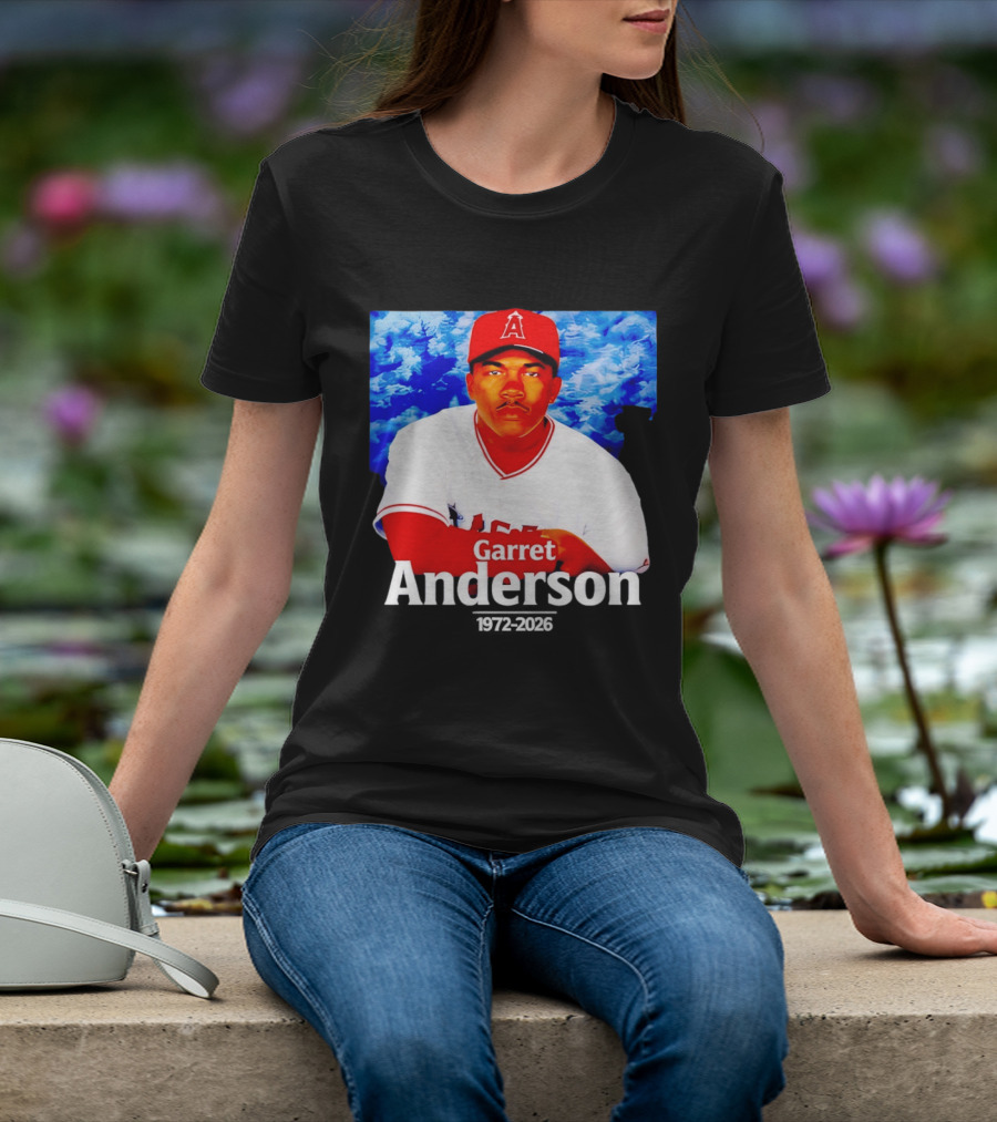 Garret Anderson Angels Tribute Baseball Legend 1972 2026 T-Shirt