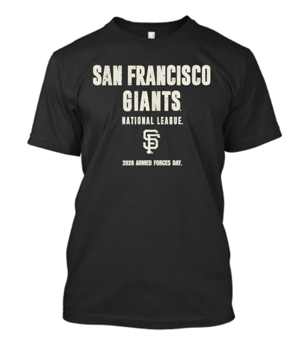 San Francisco Giants National League 2026 Armed Forces Day T-Shirt
