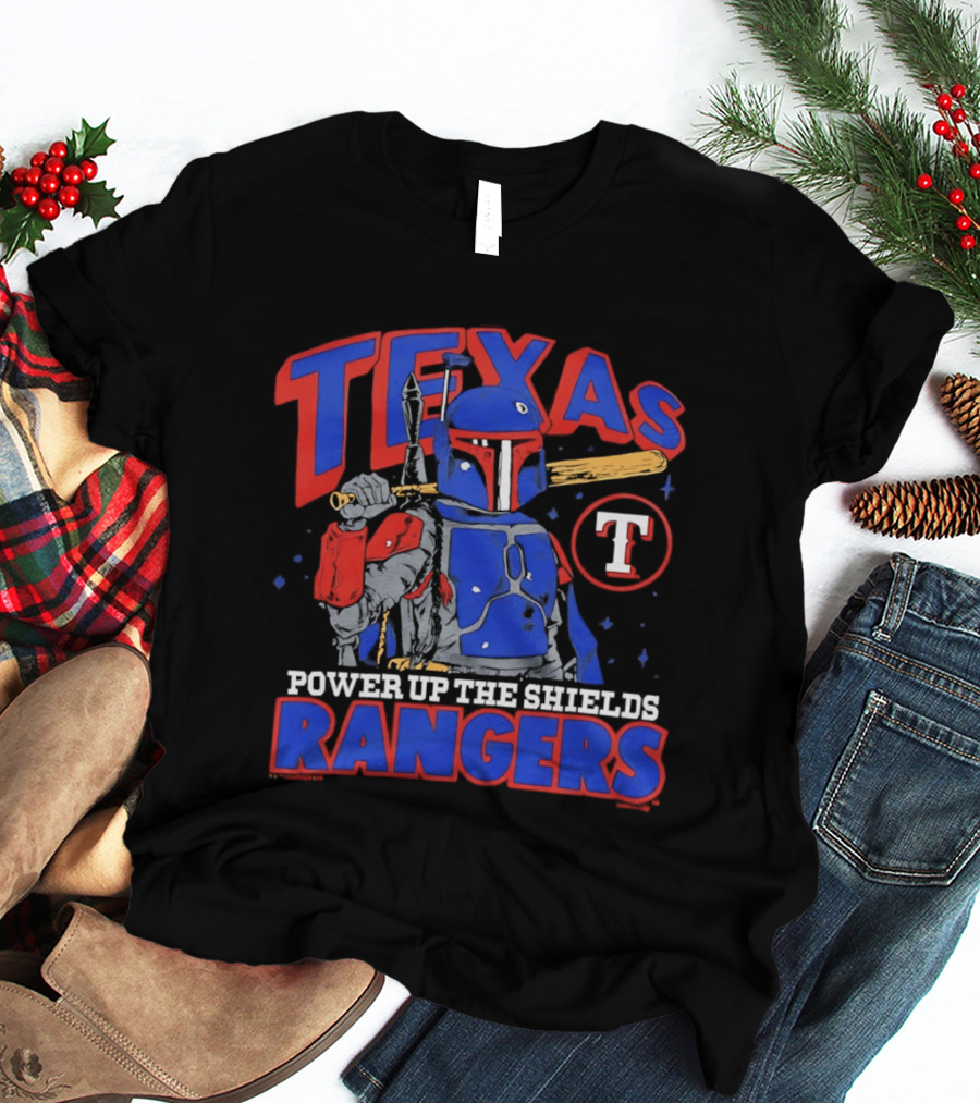 Texas Rangers Power Up The Shields With Star Wars Bounty Hunter Collaboration T-Shirt