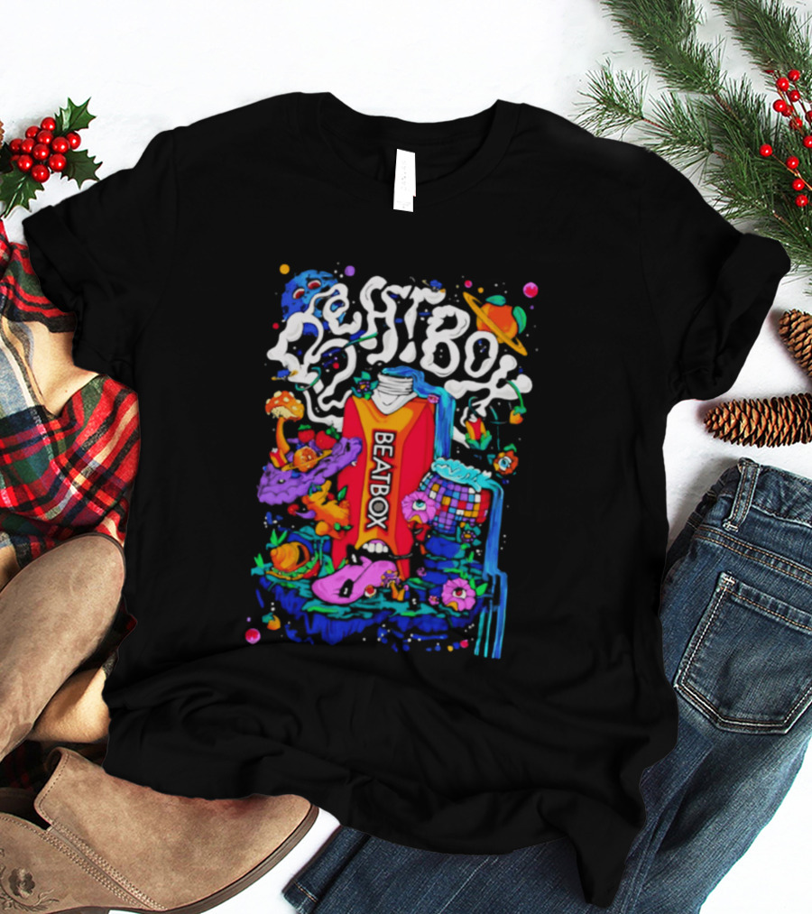 Trippy BeatBox World Psychedelic Disco Vibes T-Shirt