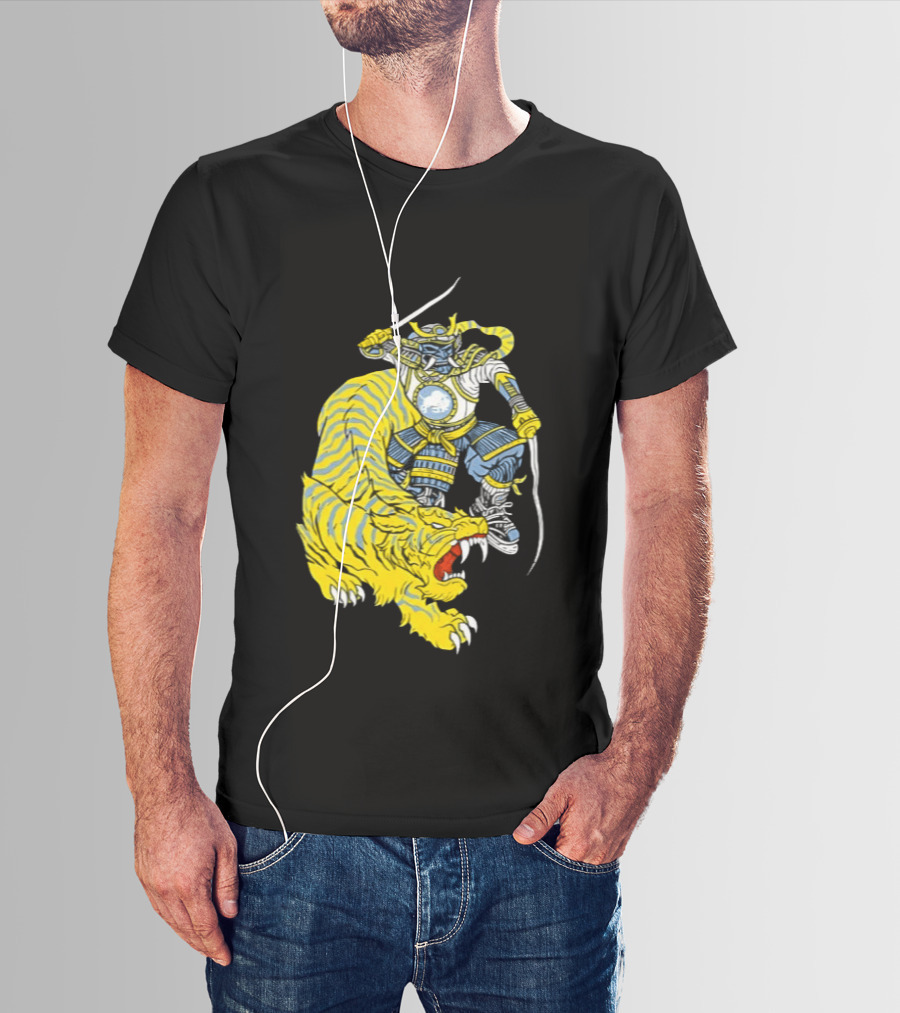 Buffalo Sabres Knight Battling Fierce Sabretooth Tiger T-Shirt