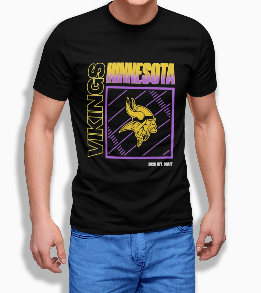 Minnesota Vikings 2026 Nfl Draft T-Shirt