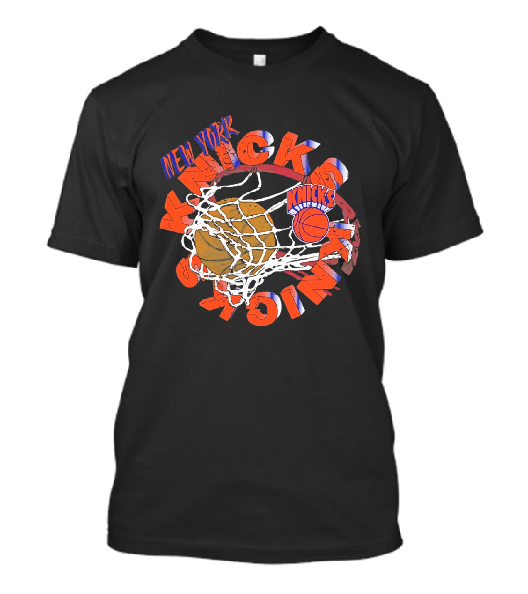 New York Knicks Basketball Net Graphic Text Preschool 2026 T-Shirt
