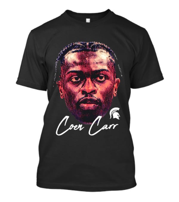 Coen Carr Michigan State Spartans Basketball Big Head T-Shirt