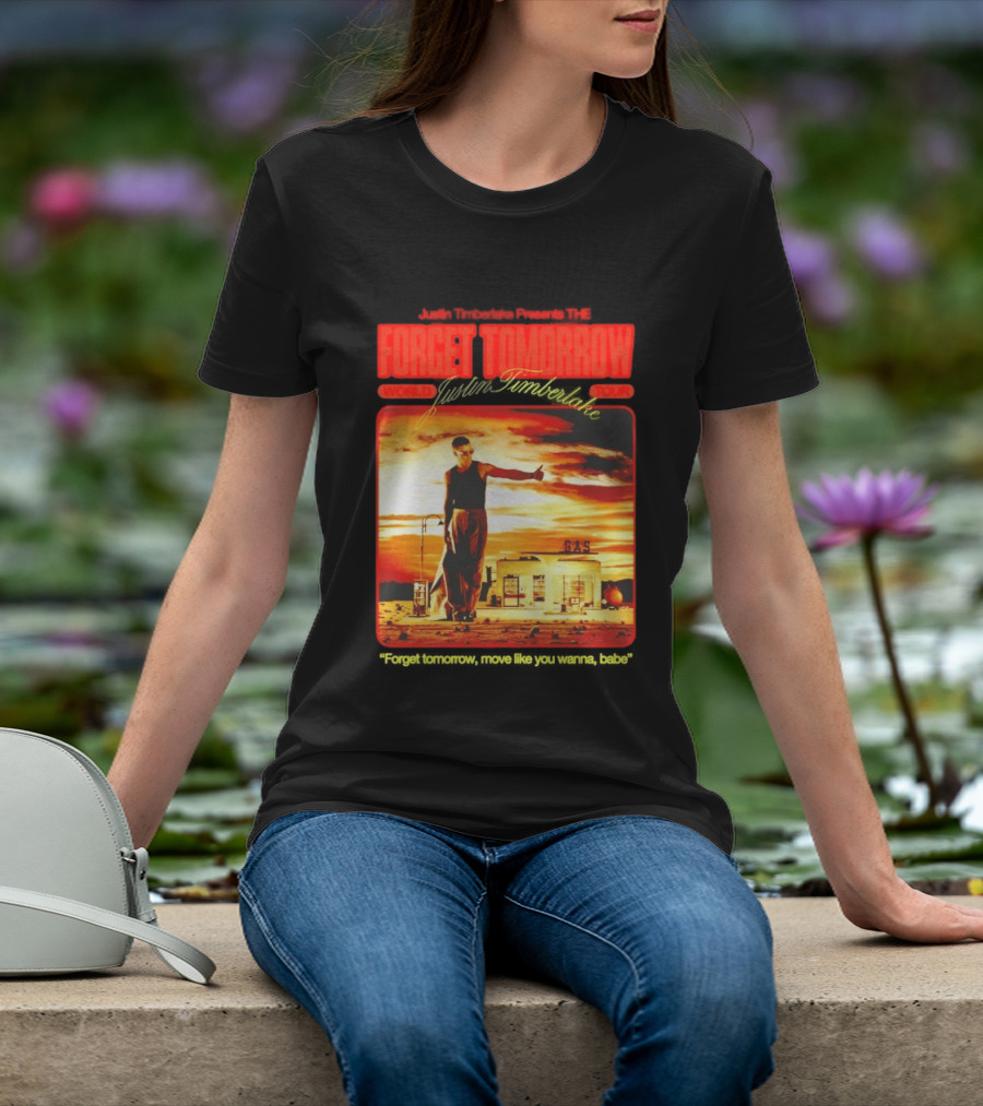 Forget Tomorrow World Tour Justin Timberlake Gas Station Scene T-Shirt