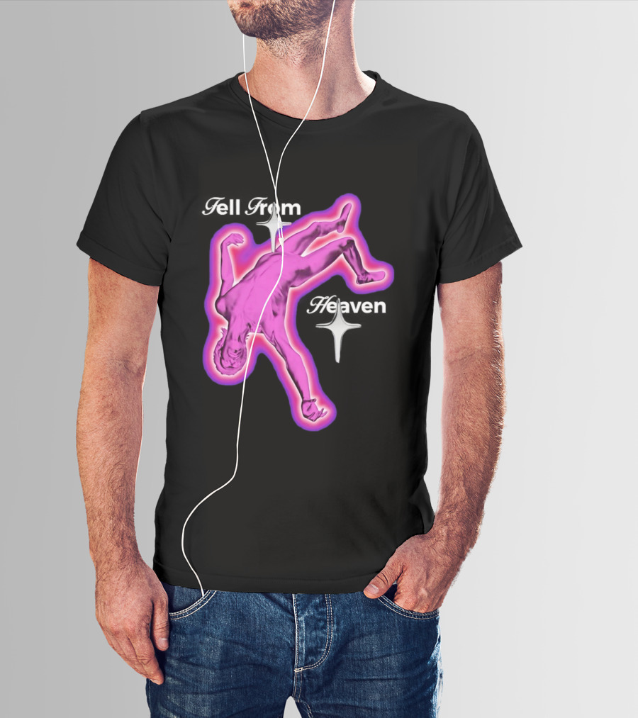 Falling From Heaven Pink Neon T-Shirt