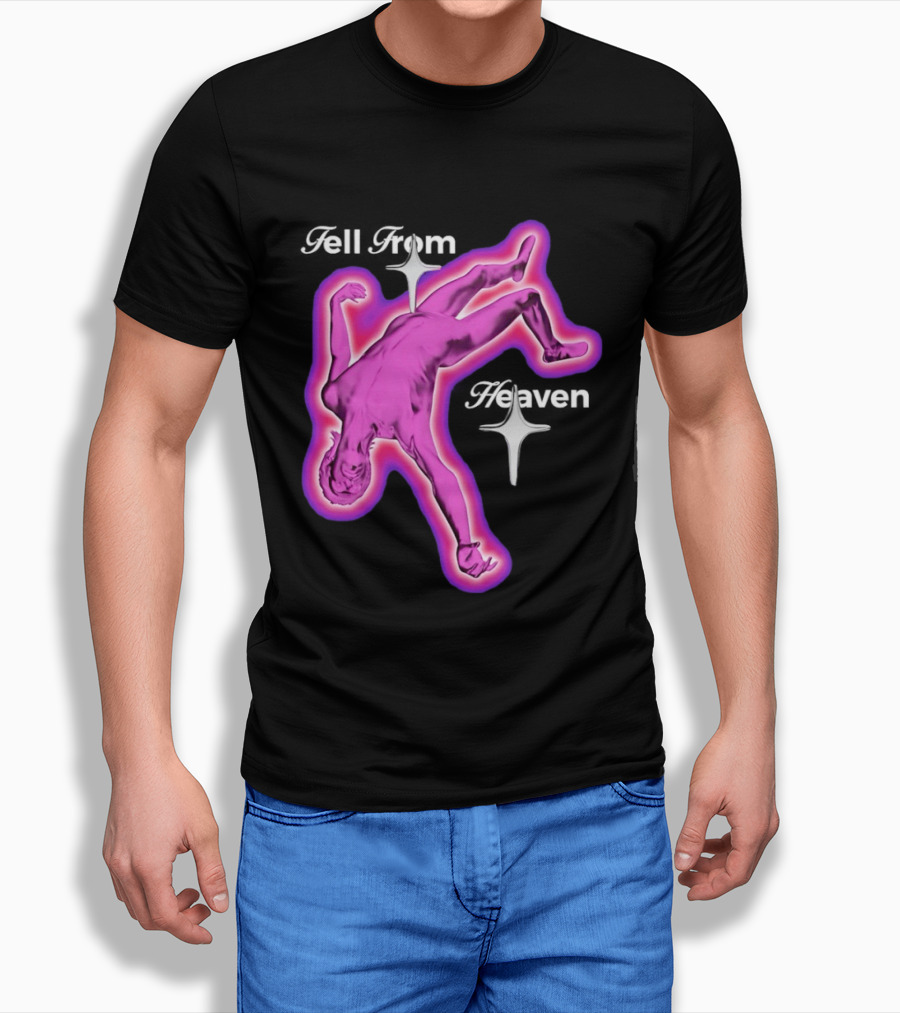 Falling From Heaven Pink Neon T-Shirt