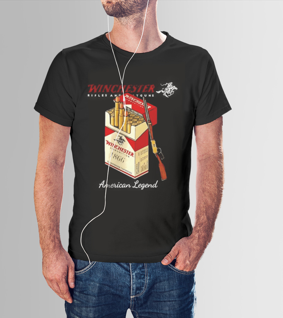 Winchester Rifles Shotguns American Legend 1866 Ammunition T-Shirt