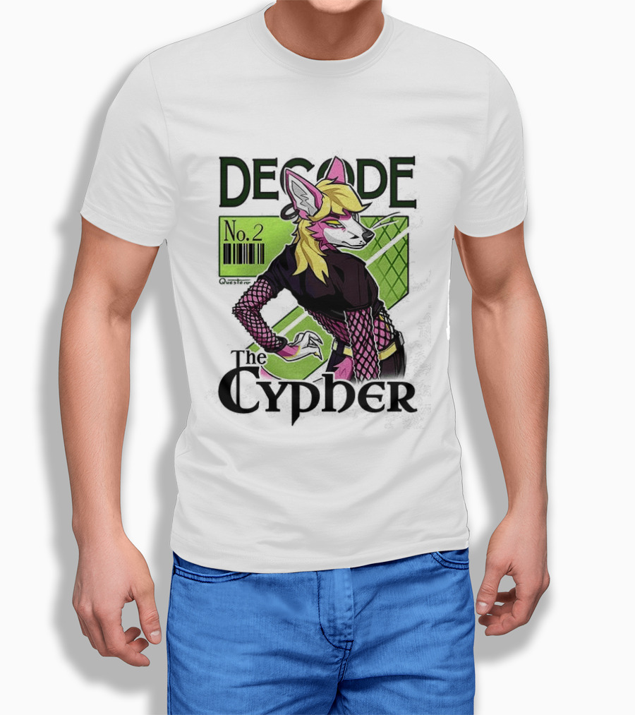 Decode The Cypher No.2 Retro Futuristic Vibe T-Shirt