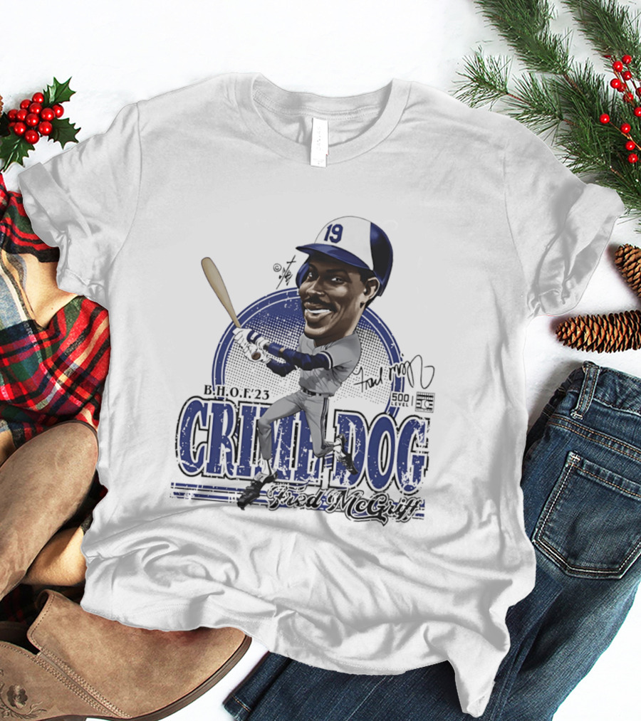 Fred McGriff Crime Dog B.H.O.F.23 Toronto Blue Jays Bruce Stark T-Shirt