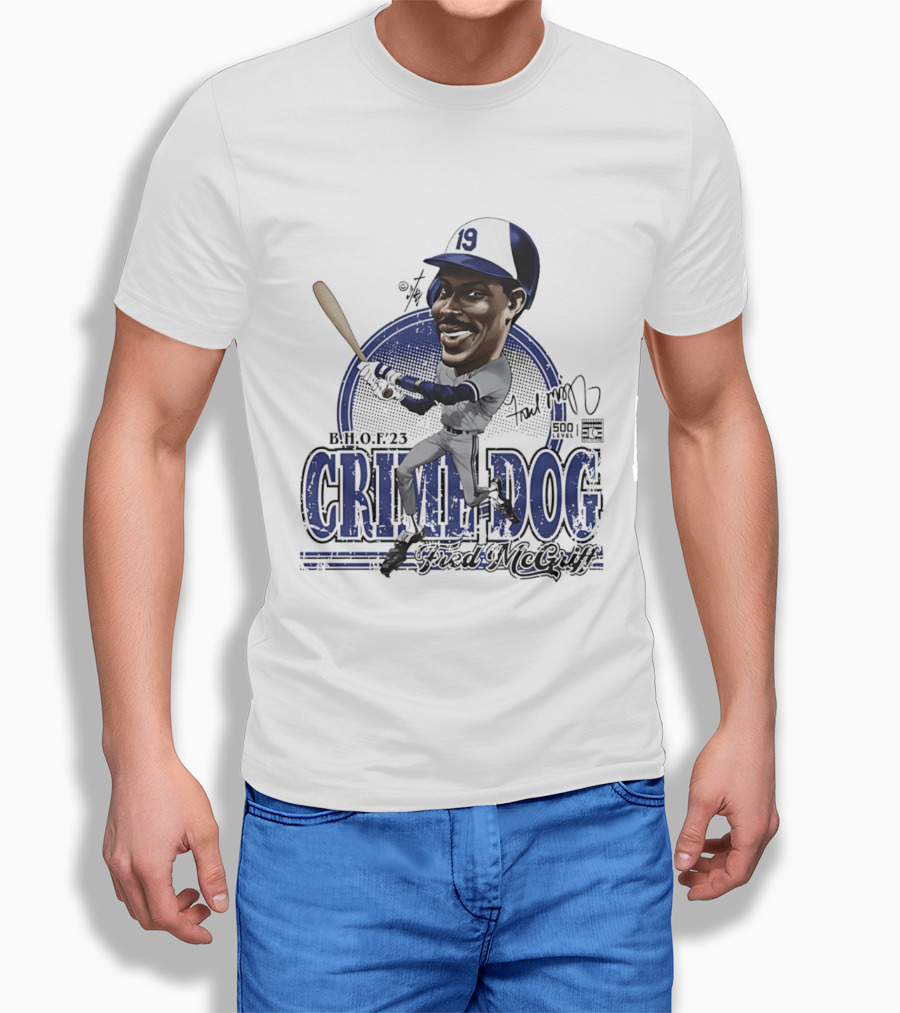 Fred McGriff Crime Dog B.H.O.F.23 Toronto Blue Jays Bruce Stark T-Shirt