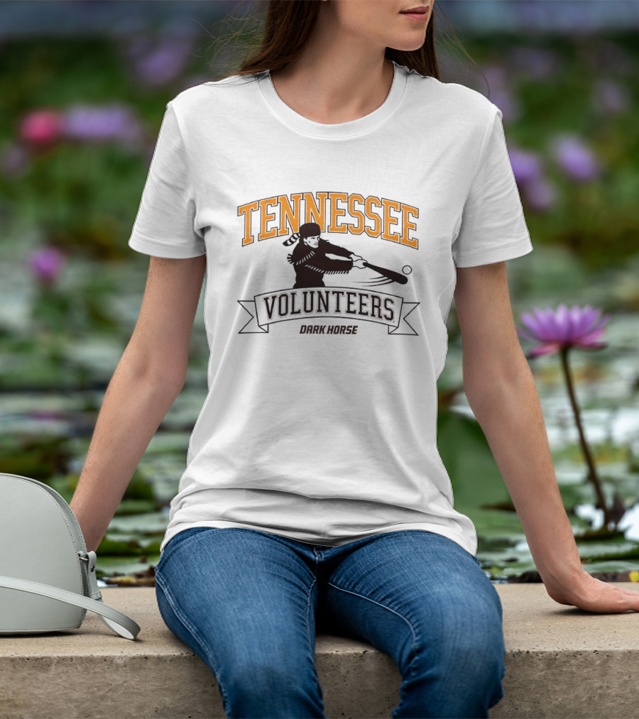 Tennessee Volunteers Dark Horse Baseball Player T-Shirt