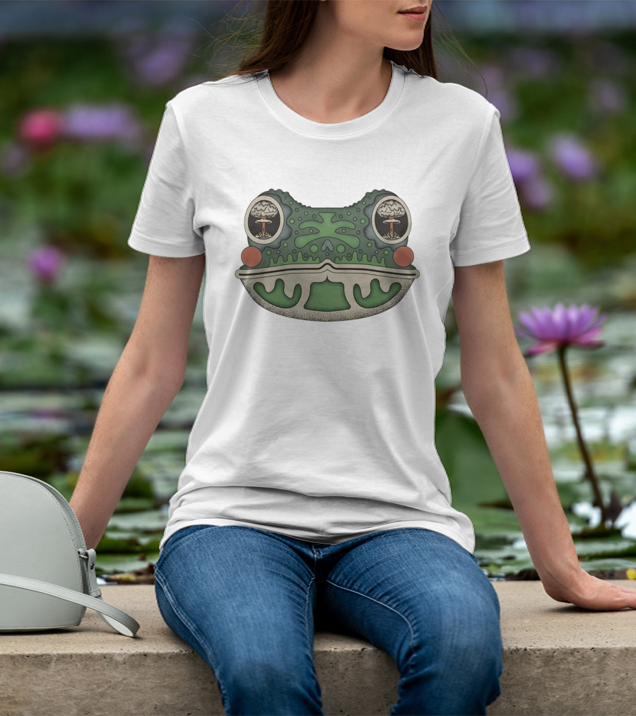 Toad Toadal Destruction Atomic Bomb Eyes Frog T-Shirt