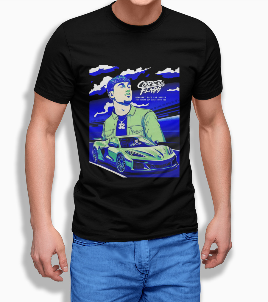 Cooper Flagg 2026 Honorary Pace Car Driver Nascar Cup Series Worth 400 T-Shirt