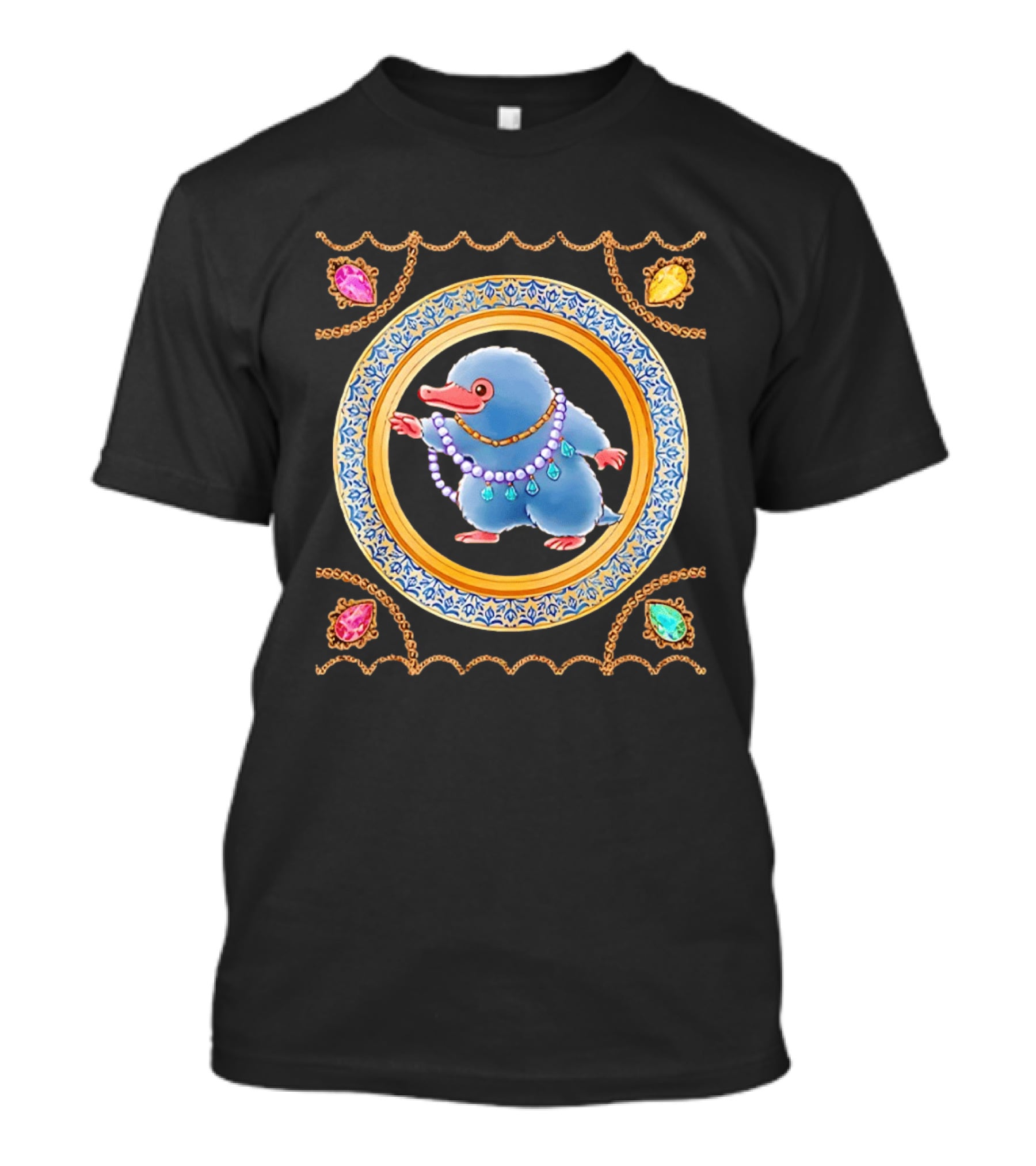 Niffler Collecting Jewelry From Fantastic Beasts T-Shirt