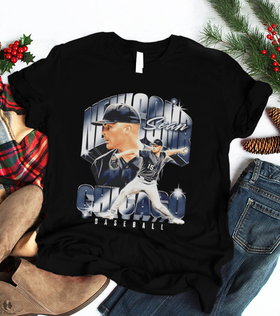 Sean Newcomb Chicago White Sox Pitcher Airbrush T-Shirt